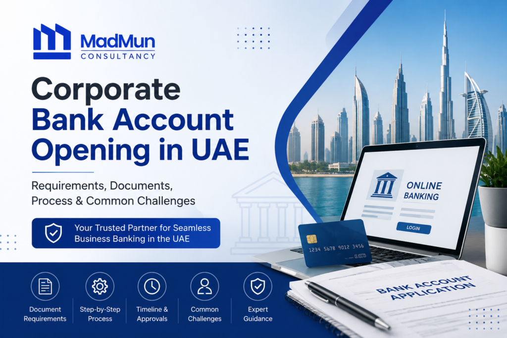 Corporate bank account opening in UAE